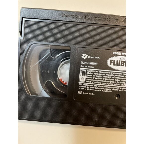 Flubber The Movie W/Case VHS TAPE - Picture 7 of 9